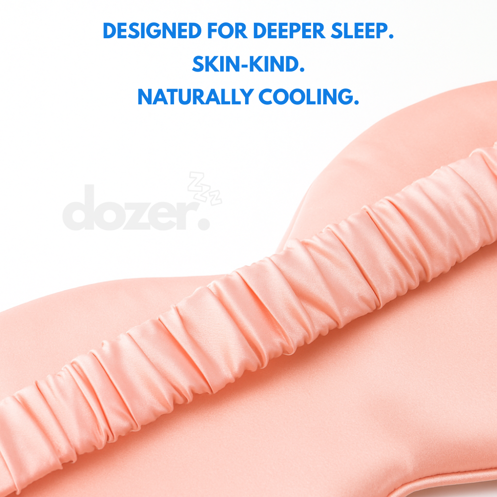 Dozer™ 100% Mulberry Silk Cooling Eye Mask — Deep Rest, Redefined