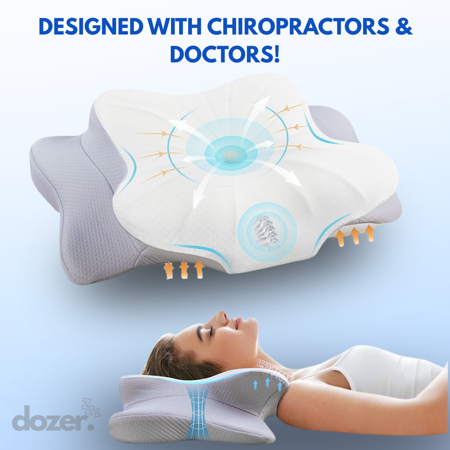 The Dozer™ Ultra Contour & Relief Pillow 3.0!