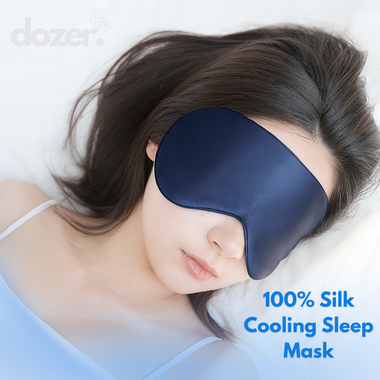 Dozer™ 100% Mulberry Silk Cooling Eye Mask — Deep Rest, Redefined
